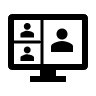 Online-meeting-with-solid-fill